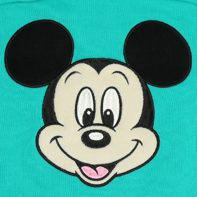 【ベビードール】ミッキー バックBIGロゴトレーナー 0128K / ベビーサイズ キッズ プルオーバー スウェット素材 フード無し 長袖