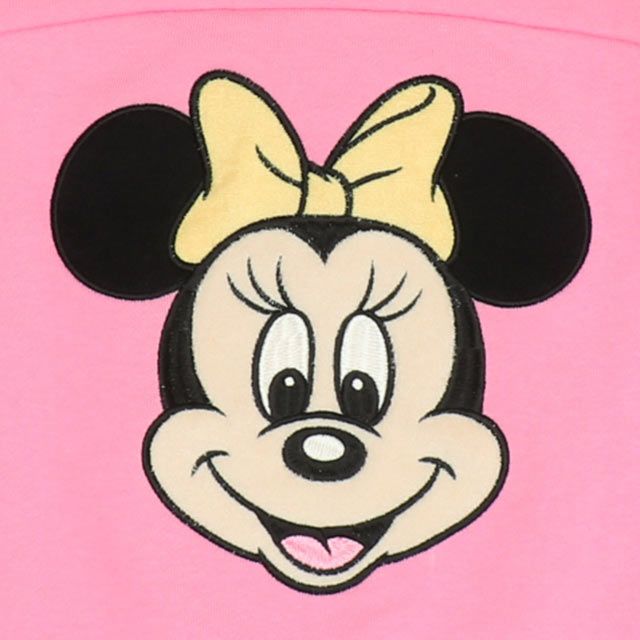 【ベビードール】ミニー バックBIGロゴトレーナー 0128K / ベビーサイズ キッズ プルオーバー スウェット素材 フード無し 長袖