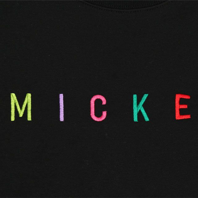 【ベビードール】ミッキー 親子お揃い バックキャラクタートレーナー 0129A / ユニセックス 男女兼用 リンクコーデ ペアルック プルオーバー スウェット素材 長袖