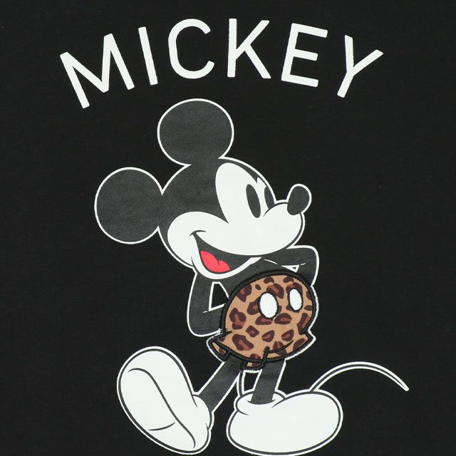 【ベビードール】ミッキー 親子お揃い ヒョウ柄キャラクタートレーナー 0130K 子供服 キッズ 男の子 女の子