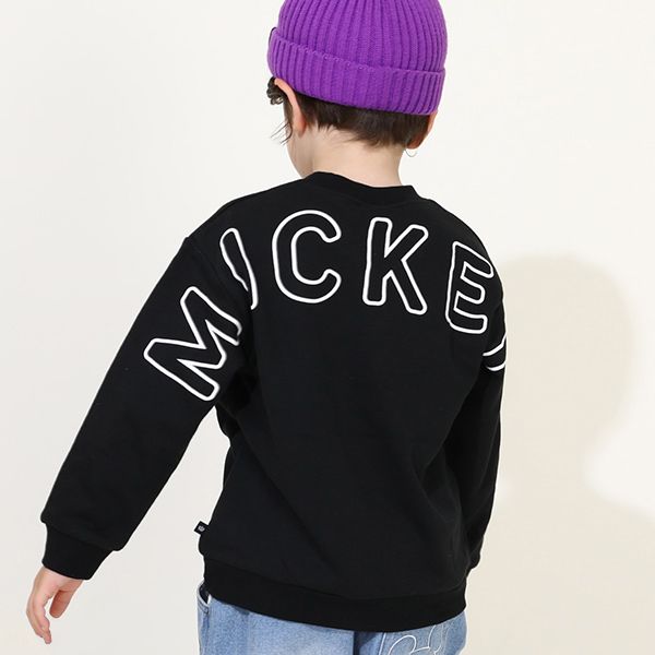 【ベビードール】ミッキー 親子お揃い ヒョウ柄キャラクタートレーナー 0130K 子供服 キッズ 男の子 女の子