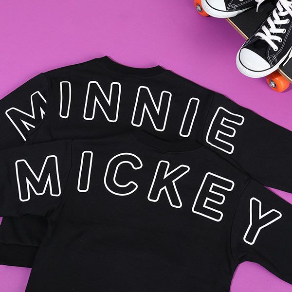 【ベビードール】ミニー 親子お揃い ヒョウ柄キャラクタートレーナー 0130K 子供服 キッズ 男の子 女の子