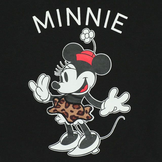 【ベビードール】ミニー 親子お揃い ヒョウ柄キャラクタートレーナー 0130A メンズ レディース