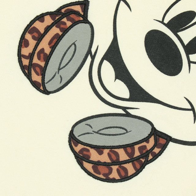 【ベビードール】ミニー 親子お揃い BIGフェイスキャラクターパーカー 0131K / ベビーサイズ キッズ リンクコーデ ペアルック 親子コーデ 長袖 トップス パーカー プルオーバー スウェット