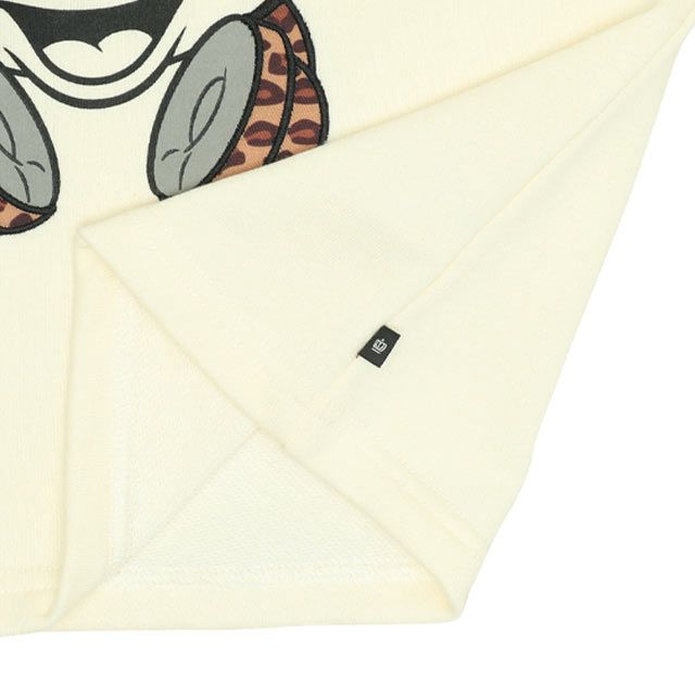 【ベビードール】ミニー 親子お揃い BIGフェイスキャラクターパーカー 0131K / ベビーサイズ キッズ リンクコーデ ペアルック 親子コーデ 長袖 トップス パーカー プルオーバー スウェット