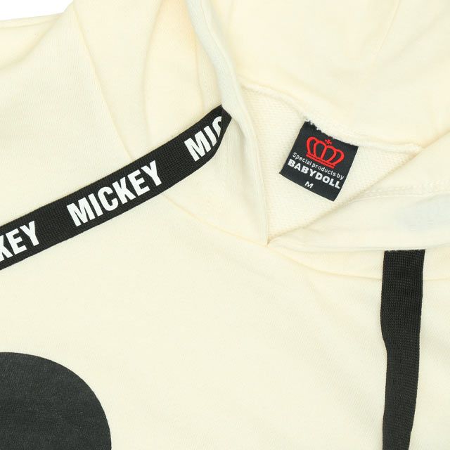 【ベビードール】ミッキー 親子お揃い BIGフェイスキャラクターパーカー 0131A メンズ レディース