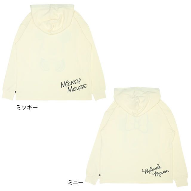【ベビードール】ミニー 親子お揃い BIGフェイスキャラクターパーカー 0131A メンズ レディース