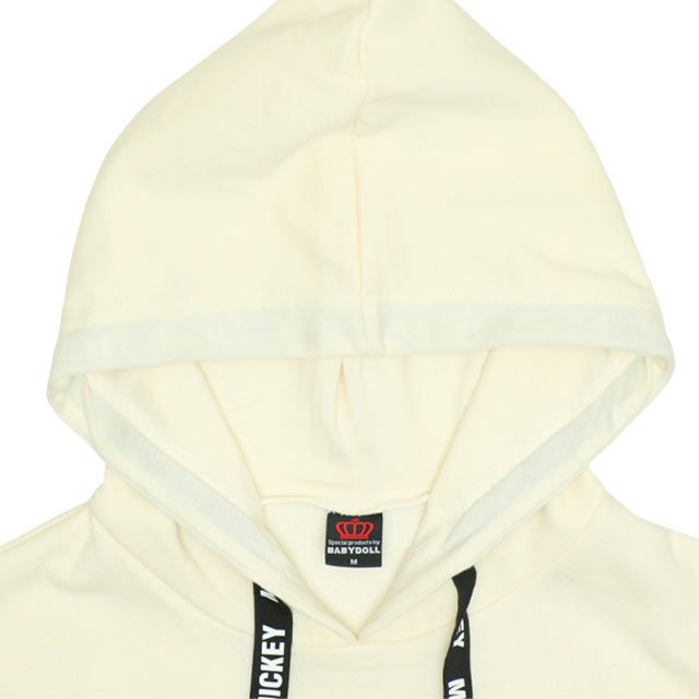 【ベビードール】ミニー 親子お揃い BIGフェイスキャラクターパーカー 0131A メンズ レディース