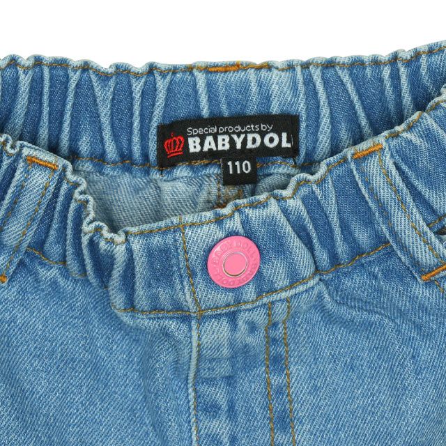 【ベビードール】ミニー アニマル柄ダメージデニムスカート 0134K 子供服 キッズ 男の子 女の子