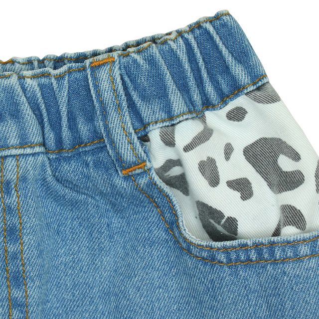 【ベビードール】ミニー アニマル柄ダメージデニムスカート 0134K 子供服 キッズ 男の子 女の子