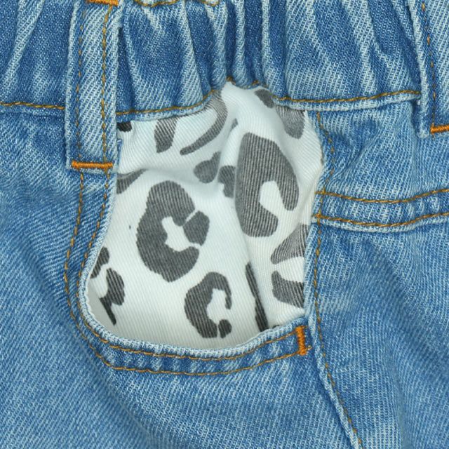 【ベビードール】ミニー アニマル柄ダメージデニムスカート 0134K 子供服 キッズ 男の子 女の子