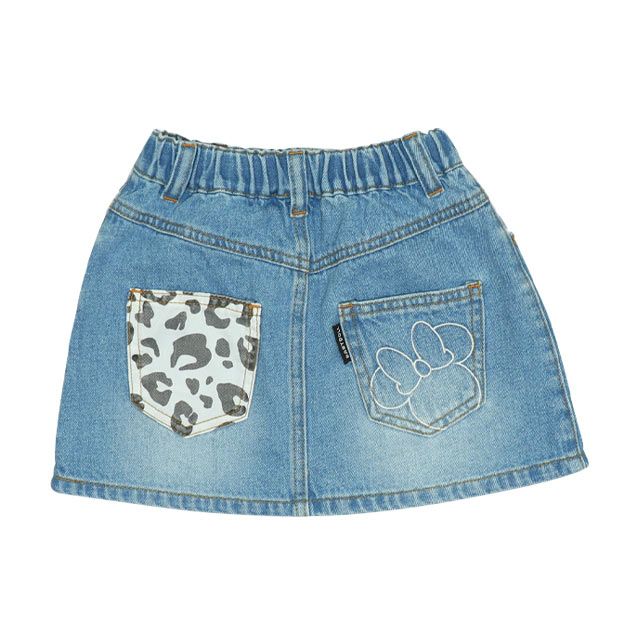 【ベビードール】ミニー アニマル柄ダメージデニムスカート 0134K 子供服 キッズ 男の子 女の子