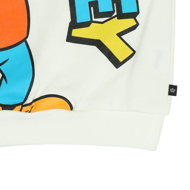 【ベビードール】ミニー 親子お揃い BIGキャラクタートレーナー 0188K / ベビーサイズ キッズ リンクコーデ ペアルック 親子コーデ トップス 長袖 プルオーバー フード無し