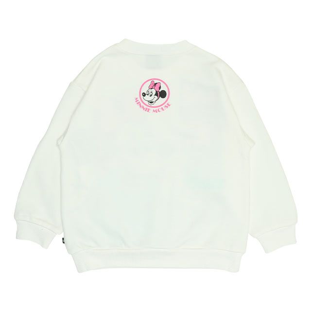 【ベビードール】ミニー 親子お揃い BIGキャラクタートレーナー 0188K / ベビーサイズ キッズ リンクコーデ ペアルック 親子コーデ トップス 長袖 プルオーバー フード無し