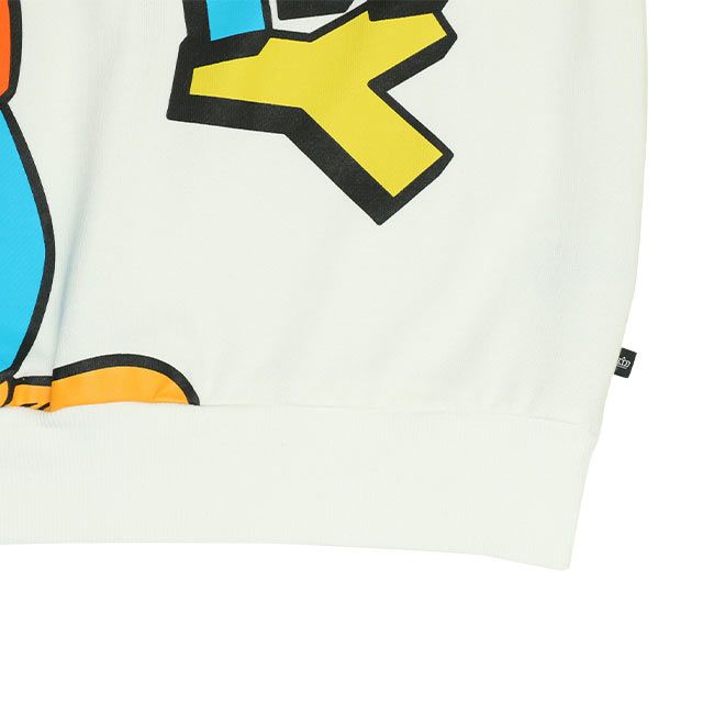 【ベビードール】ミニー 親子お揃い BIGキャラクタートレーナー 0188A / 大人 ユニセックス 男女兼用 リンクコーデ ペアルック 親子コーデ トップス 長袖 プルオーバー フード無し