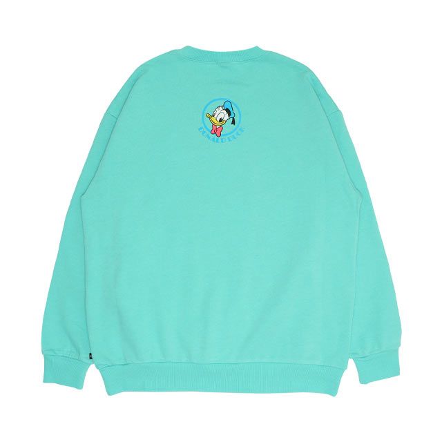 【ベビードール】ドナルド 親子お揃い BIGキャラクタートレーナー 0188A / 大人 ユニセックス 男女兼用 リンクコーデ ペアルック 親子コーデ トップス 長袖 プルオーバー フード無し
