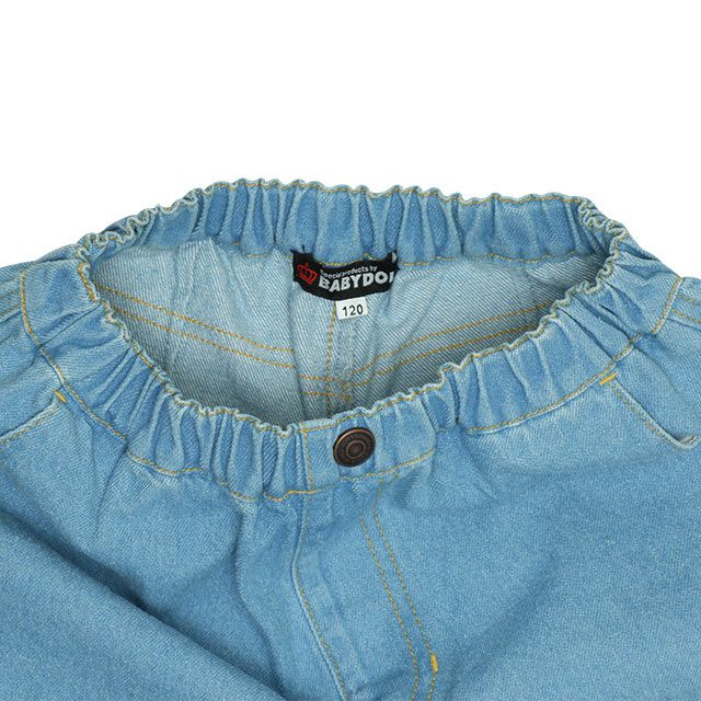 【ベビードール】ミッキー ドナルド クラッシュデニムロングパンツ 0189K / プルート ベビーサイズ キッズ ボトムス 長ズボン ジーパン ダメージ加工 ゆったり 楽ちん