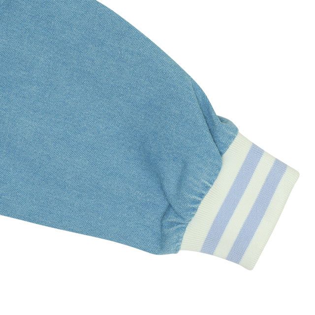 【ベビードール】ミッキー ドナルド キャラクター刺繍デニムジャケット 0191K / ベビーサイズ キッズ 長袖 アウター トップス 上着 ブルゾン 羽織り 軽アウター フード無し ジップアウター