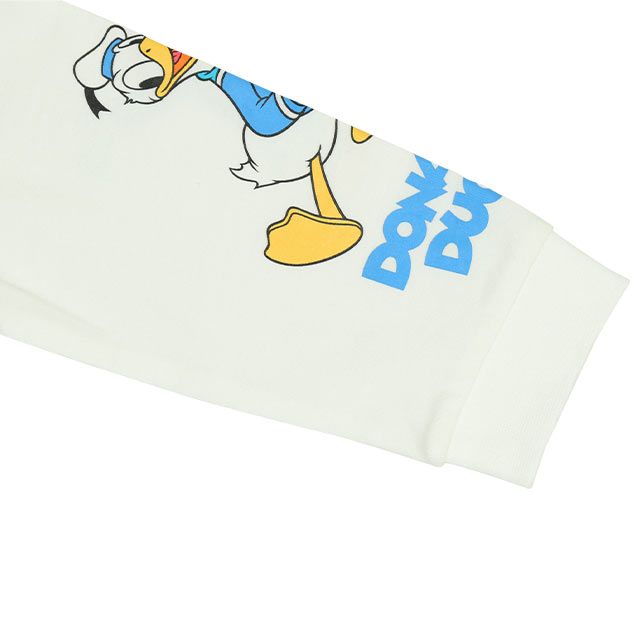 【ベビードール】ミッキー ドナルド デニムドッキングロンパース 0195B / ベビー服 リンクコーデ ペアルック 親子コーデ つなぎ 長袖 ボディ肌着 出産祝い 贈り物 プレゼント 天竺素材