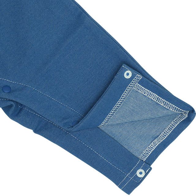 【ベビードール】ミッキー ドナルド デニムドッキングロンパース 0195B / ベビー服 リンクコーデ ペアルック 親子コーデ つなぎ 長袖 ボディ肌着 出産祝い 贈り物 プレゼント 天竺素材