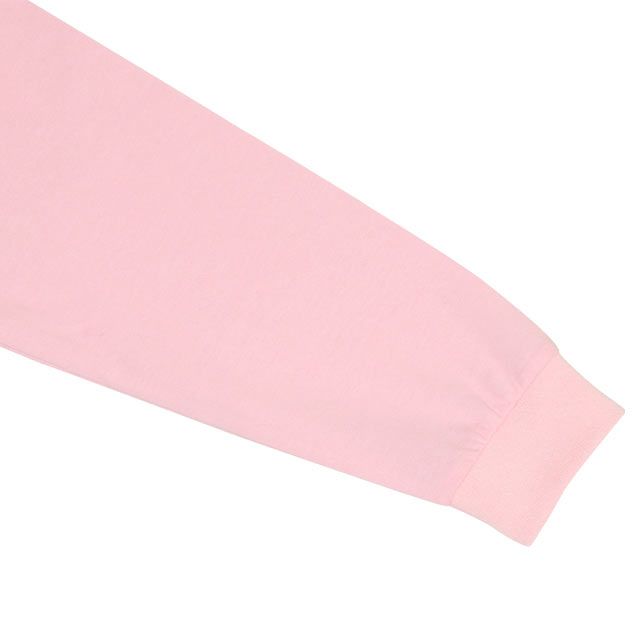 【ベビードール】ミニー デニム貼付ロンT 0196K / ベビーサイズ キッズ トップス 長袖 クルーネック カットソー 天竺素材