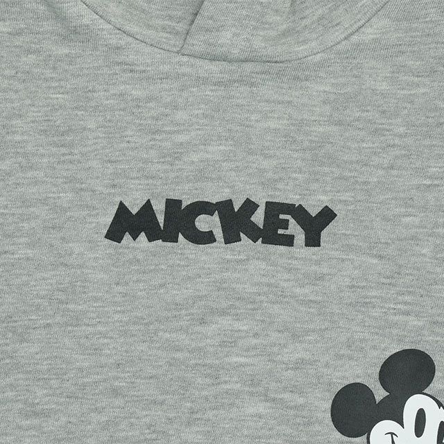 【ベビードール】ミッキー ドナルド 親子お揃い デニムポケットパーカー 0197K / ベビーサイズ キッズ リンクコーデ ペアルック 親子コーデ トップス 長袖 プルオーバー スウェット 肩落ちデザイン ドロップショルダー