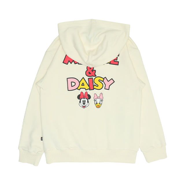 【ベビードール】ミニー デイジー 親子お揃い デニムポケットパーカー 0197K / ベビーサイズ キッズ リンクコーデ ペアルック 親子コーデ トップス 長袖 プルオーバー スウェット 肩落ちデザイン ドロップショルダー