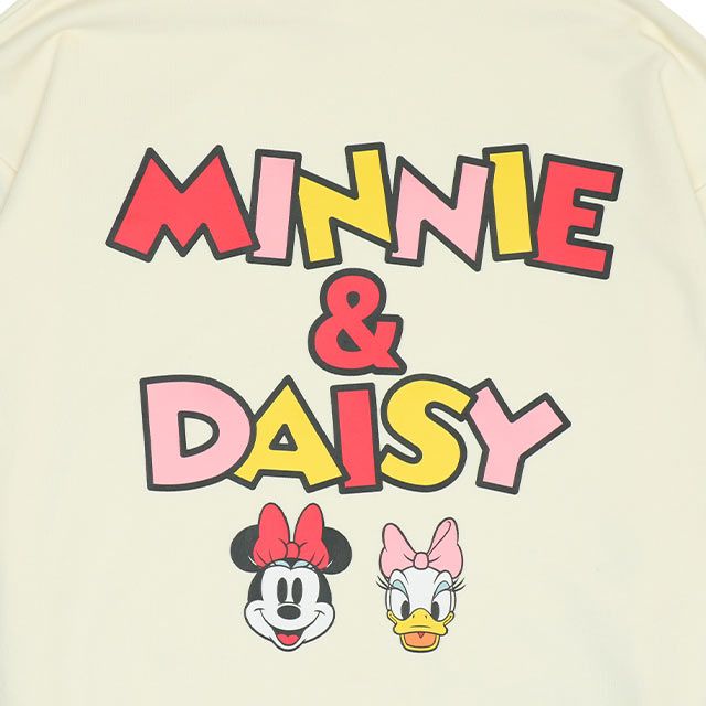 【ベビードール】ミニー デイジー 親子お揃い デニムポケット パーカー 0197A / 大人 ユニセックス 男女兼用 リンクコーデ ペアルック 親子コーデ 長袖 トップス トレンド プルオーバー スウェット 肩落ちデザイン ドロップショルダー