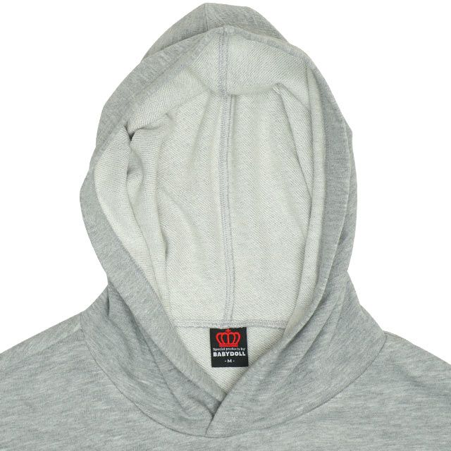 【ベビードール】ミニー デイジー 親子お揃い デニムポケット パーカー 0197A / 大人 ユニセックス 男女兼用 リンクコーデ ペアルック 親子コーデ 長袖 トップス トレンド プルオーバー スウェット 肩落ちデザイン ドロップショルダー