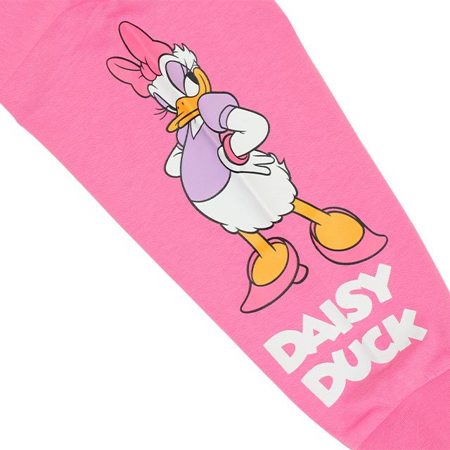 【ベビードール】ミニー デイジー 親子お揃い 袖キャラクタ ーロンT 0199K / ベビーサイズ キッズ リンクコーデ ペアルック 親子コーデ トップス 長袖 クルーネック カットソー 天竺素材