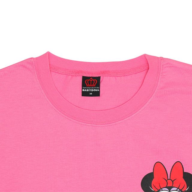 【ベビードール】ミッキー ドナルド 親子お揃い 袖キャラクタ ーロンT 0199A / 大人 ユニセックス 男女兼用 リンクコーデ ペアルック 親子コーデ トップス 長袖 クルーネック カットソー 天竺素材