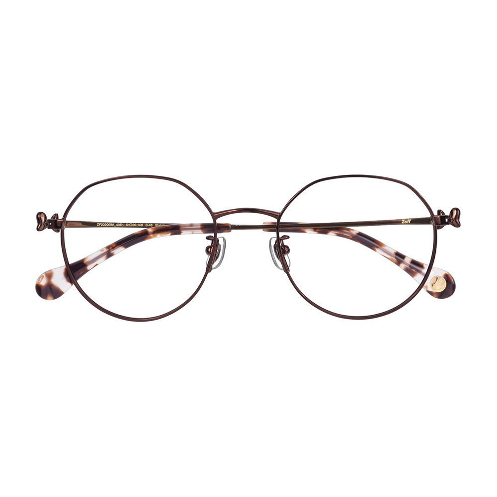 Zoff ミニーマウス クラウンパント型 メタル メガネ フリーサイズ ZF202009