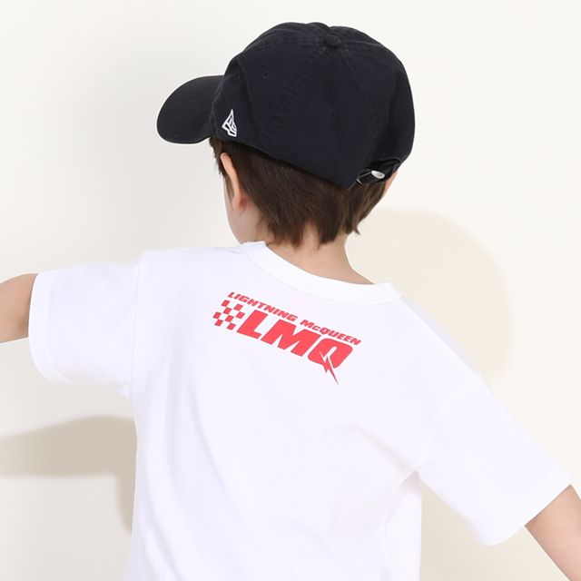 【ベビードール】カーズ BIGフェイスTシャツ 0216K / ライトニング・マックィーン ベビーサイズ キッズ トップス 半袖 クルーネック カットソー 天竺素材