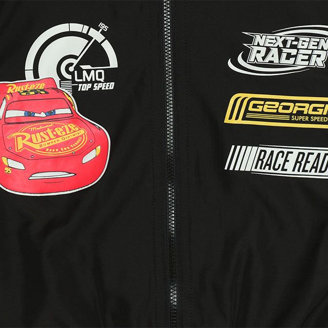 【ベビードール】カーズ ウィンドブレーカー 0218K / ライトニング・マックィーン ベビーサイズ キッズ 撥水加工 ワッペン 軽量 羽織り 薄手 トップス 長袖 アウター ジャンパー