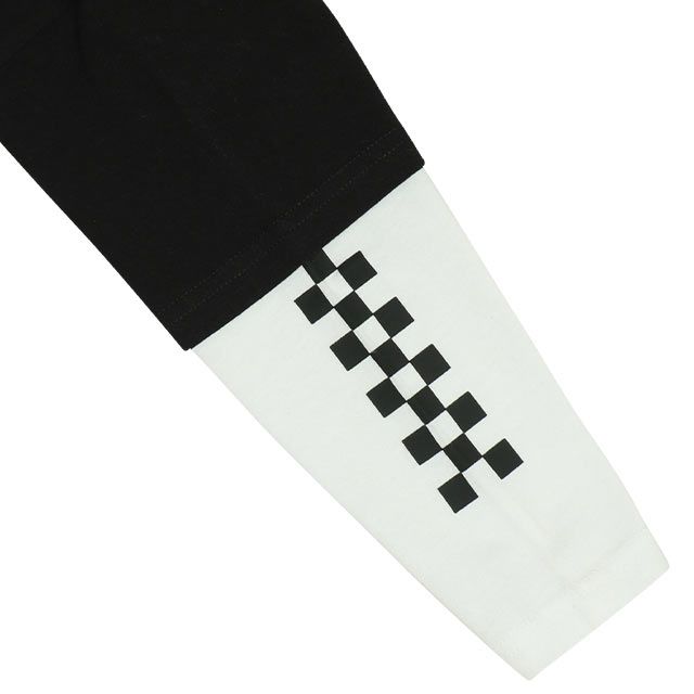 【ベビードール】カーズ レイヤードロンT 0221K / ライトニング・マックィーン ベビーサイズ キッズ 天竺素材 レイヤード風 トップス 長袖 クルーネック カットソー