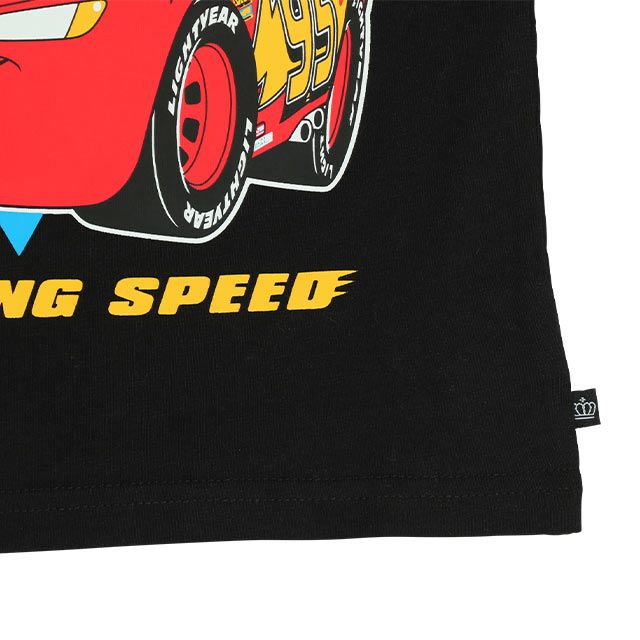 【ベビードール】カーズ レイヤードロンT 0221K / ライトニング・マックィーン ベビーサイズ キッズ 天竺素材 レイヤード風 トップス 長袖 クルーネック カットソー