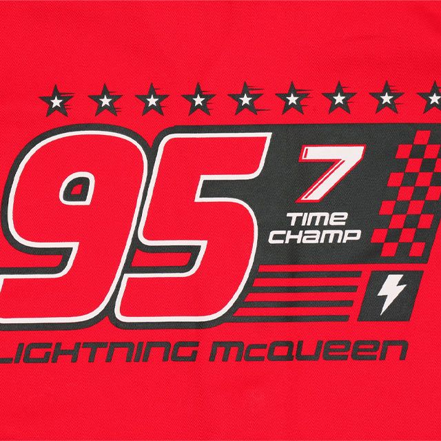 【ベビードール】カーズ レーサー風つなぎ 0222K / ライトニング・マックィーン ベビーサイズ キッズ ジャンプスーツ つなぎ 作業服 オールインワン 丈夫