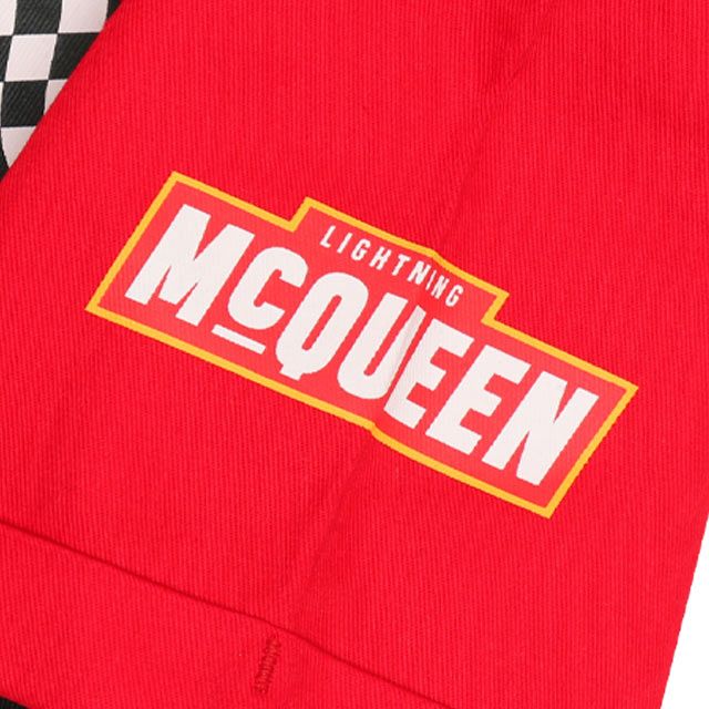 【ベビードール】カーズ レーサー風つなぎ 0222K / ライトニング・マックィーン ベビーサイズ キッズ ジャンプスーツ つなぎ 作業服 オールインワン 丈夫