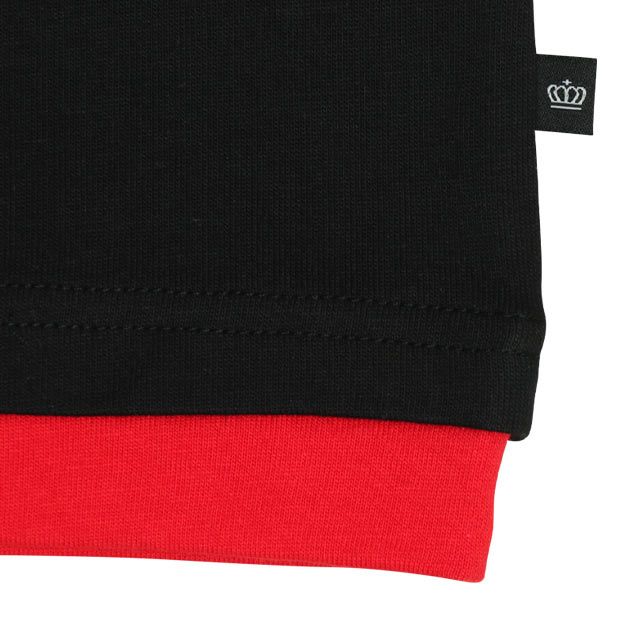 【ベビードール】カーズ 袖エンブレムTシャツ 0223K / ライトニング・マックィーン ベビーサイズ キッズ 天竺素材 トップス 半袖 クルーネック カットソー