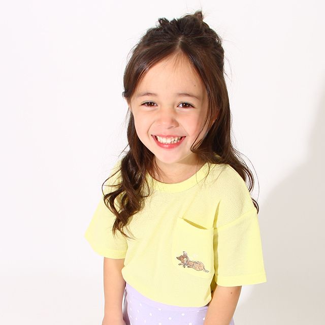 ディズニー ワンポイント刺繍メッシュTシャツ 6840K ダンボ