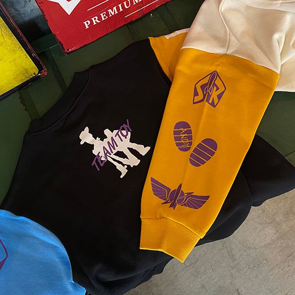 【ベビードール】ウッディ バズ 親子お揃い キャラクタートレーナー 0224K / ベビーサイズ キッズ リンクコーデ ペアルック 親子コーデ トップス 長袖 クルーネック