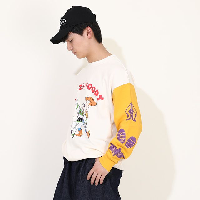 【ベビードール】ウッディ バズ 親子お揃い キャラクタートレーナー 0224A / 大人 ユニセックス 男女兼用 リンクコーデ ペアルック 親子コーデ トップス 長袖 クルーネック