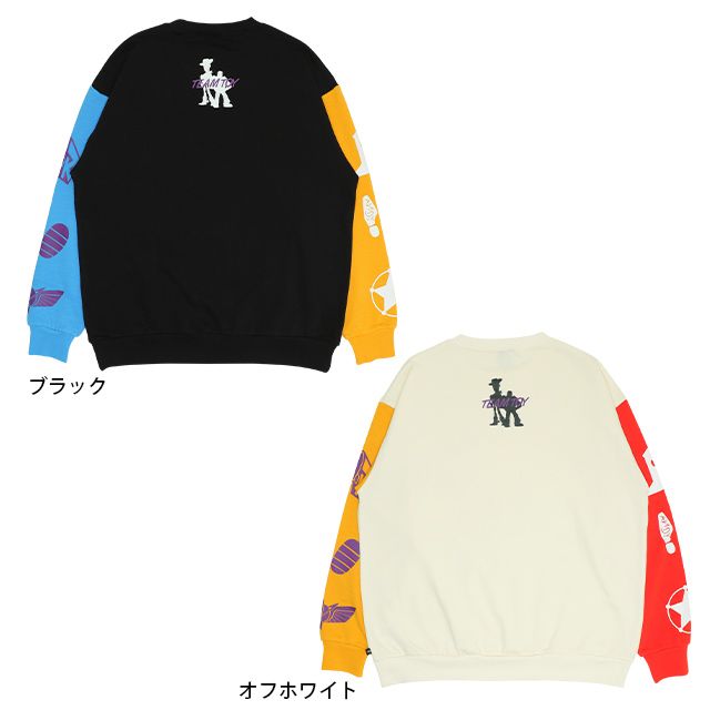 【ベビードール】ウッディ バズ 親子お揃い キャラクタートレーナー 0224A / 大人 ユニセックス 男女兼用 リンクコーデ ペアルック 親子コーデ トップス 長袖 クルーネック