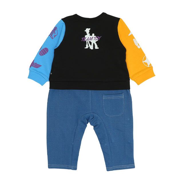 【ベビードール】トイ・ストーリー キャラクターロンパース 0225B / ウッディ バズ・ライトイヤー ベビーサイズ つなぎ 長袖 ボディ肌着 リンクコーデ ペアルック 親子コーデ 出産祝い