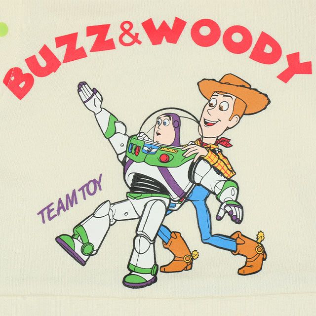 【ベビードール】トイ・ストーリー キャラクターロンパース 0225B / ウッディ バズ・ライトイヤー ベビーサイズ つなぎ 長袖 ボディ肌着 リンクコーデ ペアルック 親子コーデ 出産祝い