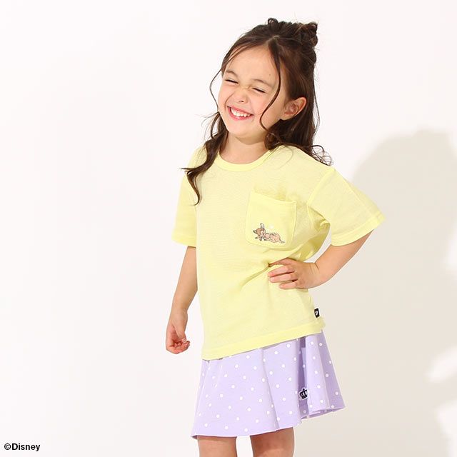 ディズニー ワンポイント刺繍メッシュTシャツ 6840K マリー