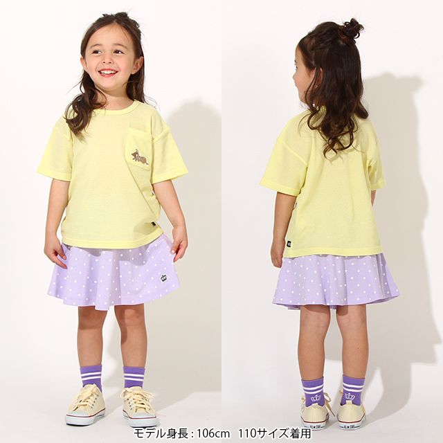 ディズニー ワンポイント刺繍メッシュTシャツ 6840K マリー