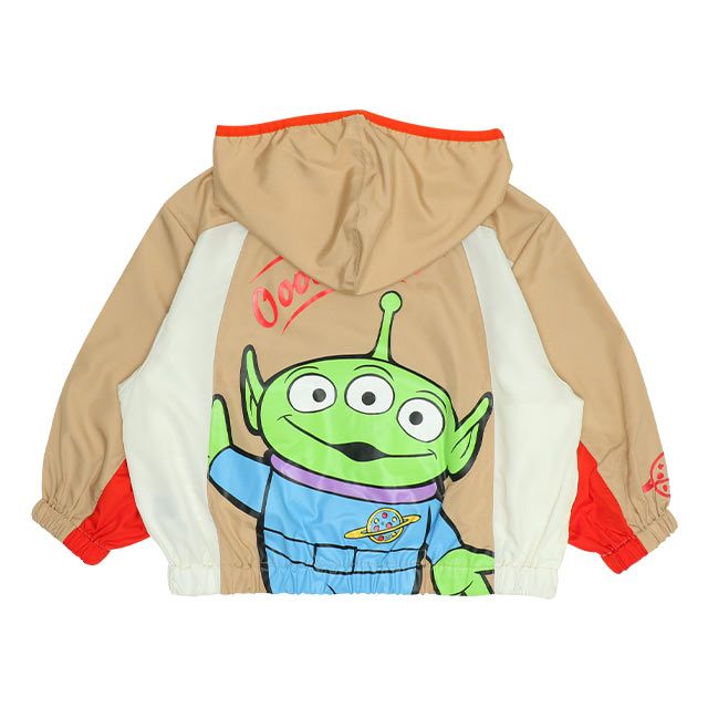 【ベビードール】リトルグリーンメン ウィンドブレーカー 0226K / トイ・ストーリー ベビーサイズ キッズ トップス ライトアウター 長袖 ジャンパー ジップパーカー ジャケット 羽織り 薄手 軽量 撥水加工