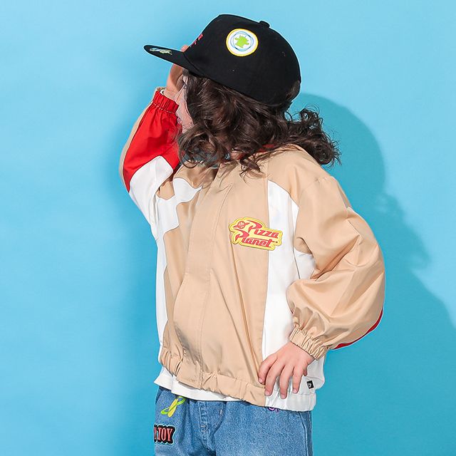 【ベビードール】リトルグリーンメン ウィンドブレーカー 0226K / トイ・ストーリー ベビーサイズ キッズ トップス ライトアウター 長袖 ジャンパー ジップパーカー ジャケット 羽織り 薄手 軽量 撥水加工