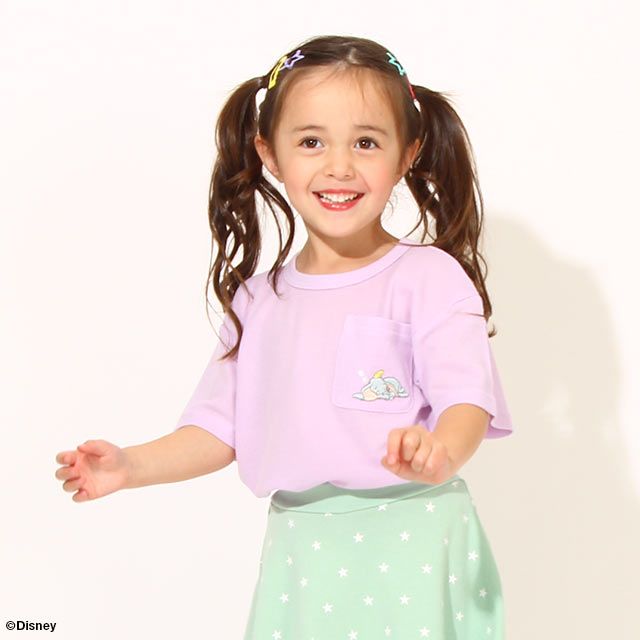 ディズニー ワンポイント刺繍メッシュTシャツ 6840K 101